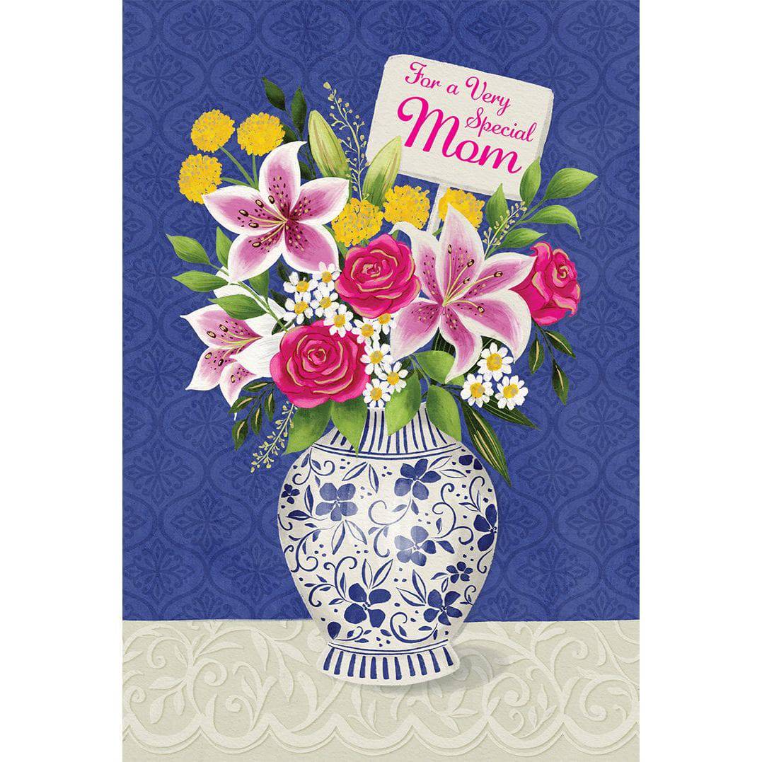 Pictura Chinoiseries Vase Mother's Day Card featuring elegant floral and vase design for special occasion greetings